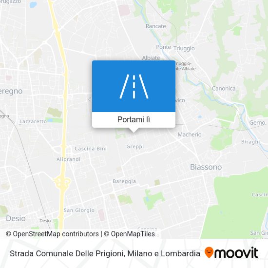 Mappa Strada Comunale Delle Prigioni