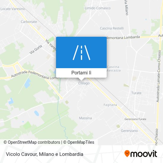 Mappa Vicolo Cavour