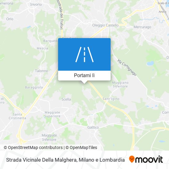 Mappa Strada Vicinale Della Malghera