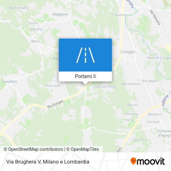 Mappa Via Brughera V