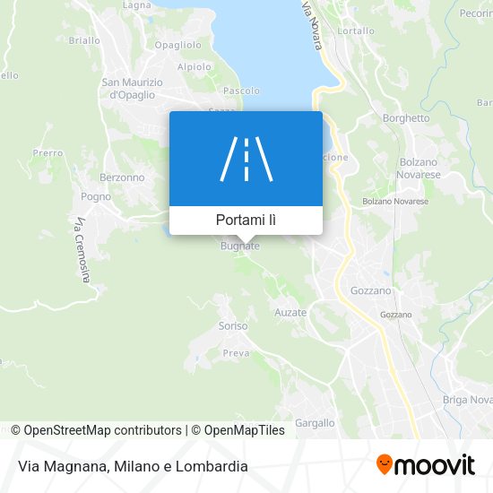 Mappa Via Magnana