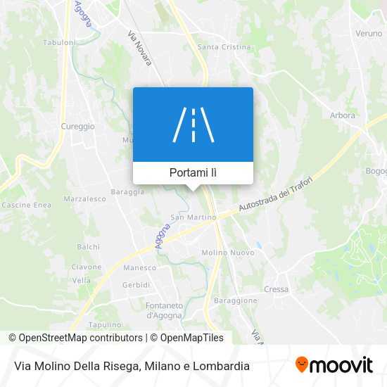 Mappa Via Molino Della Risega