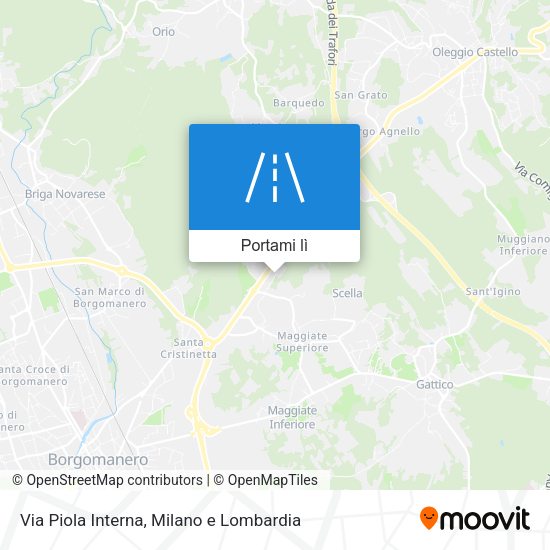Mappa Via Piola Interna