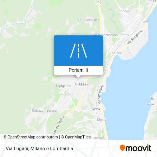 Mappa Via Lugani