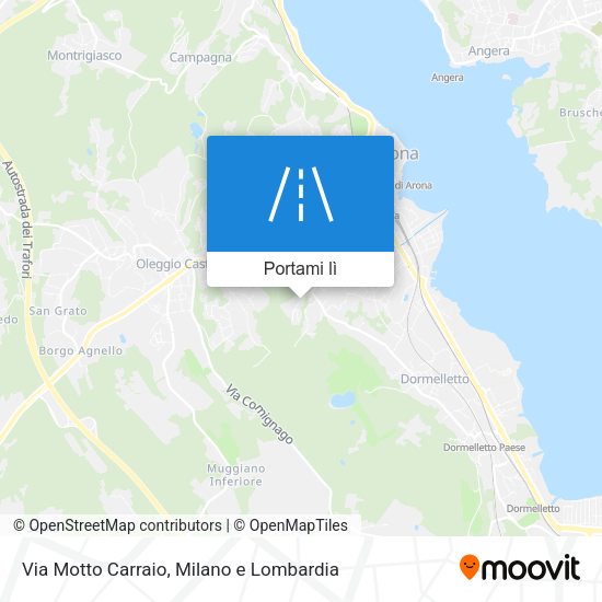 Mappa Via Motto Carraio