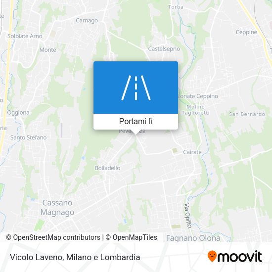 Mappa Vicolo Laveno