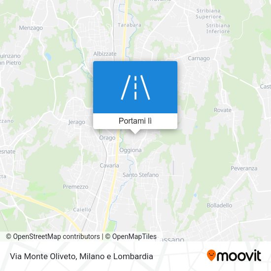Mappa Via Monte Oliveto