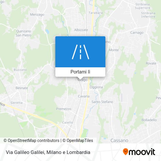 Mappa Via Galileo Galilei