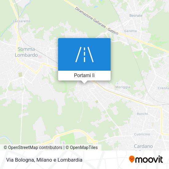 Mappa Via Bologna