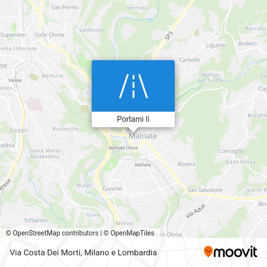 Mappa Via Costa Dei Morti