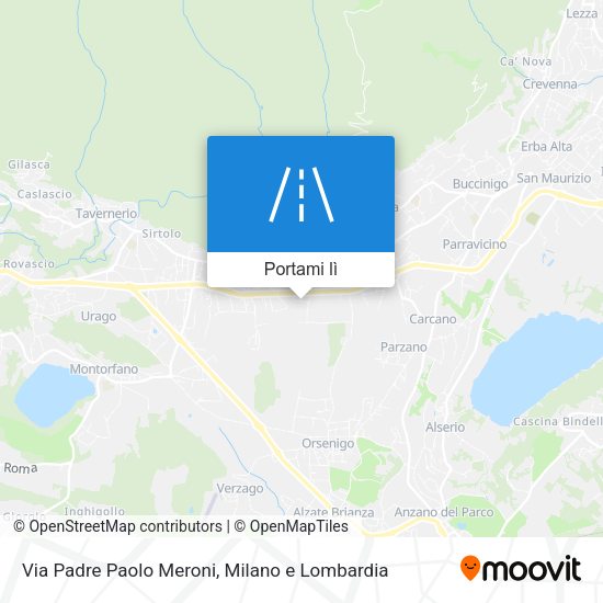 Mappa Via Padre Paolo Meroni