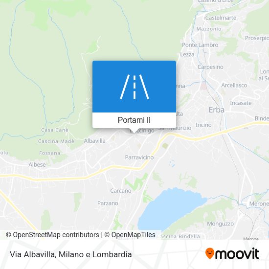 Mappa Via Albavilla