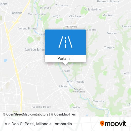 Mappa Via Don G. Pozzi