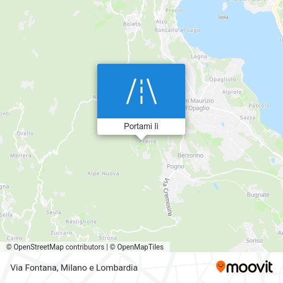 Mappa Via Fontana