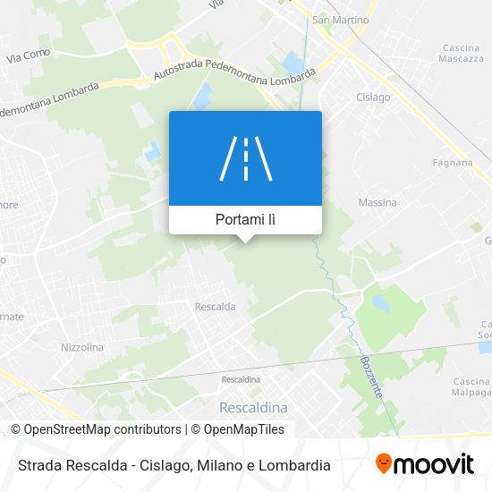 Mappa Strada Rescalda - Cislago