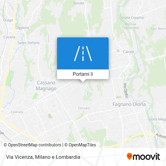 Mappa Via Vicenza