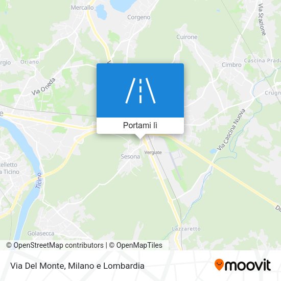 Mappa Via Del Monte