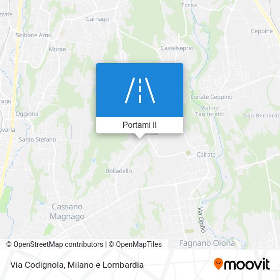 Mappa Via Codignola