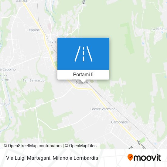 Mappa Via Luigi Martegani
