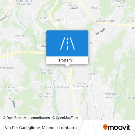 Mappa Via Per Castiglione