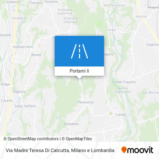 Mappa Via Madre Teresa Di Calcutta