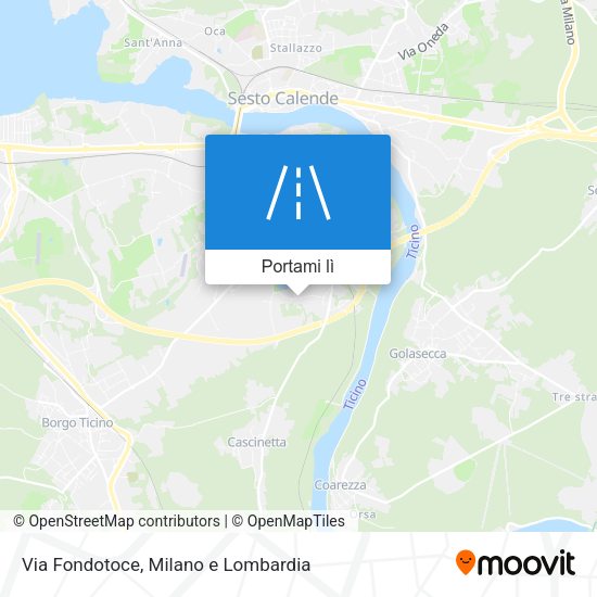 Mappa Via Fondotoce