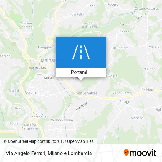 Mappa Via Angelo Ferrari