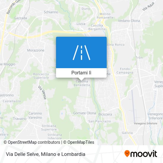 Mappa Via Delle Selve