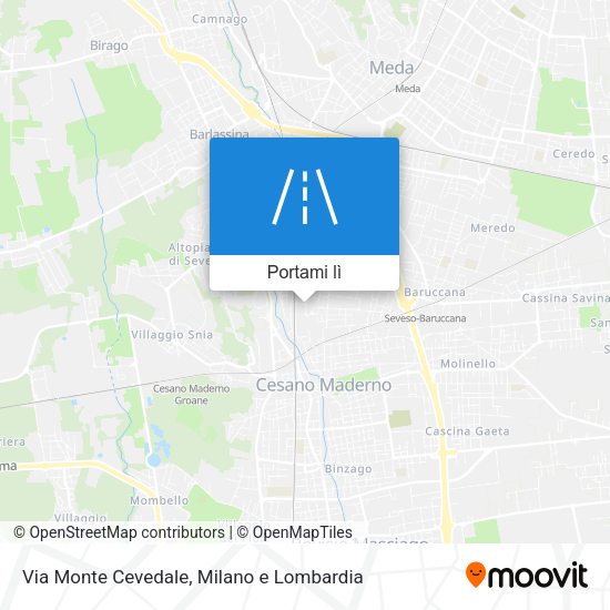 Mappa Via Monte Cevedale