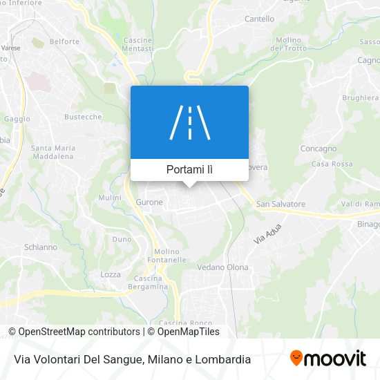 Mappa Via Volontari Del Sangue