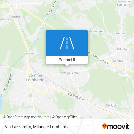 Mappa Via Lazzaretto