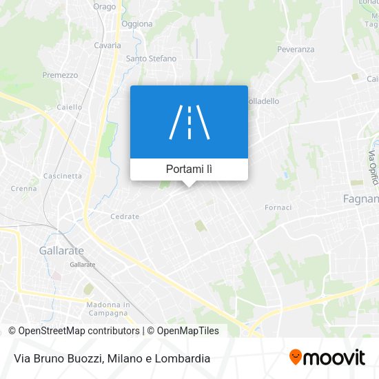 Mappa Via Bruno Buozzi