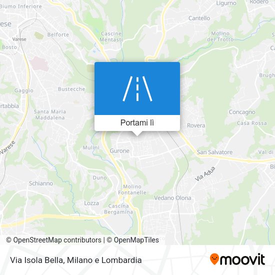 Mappa Via Isola Bella