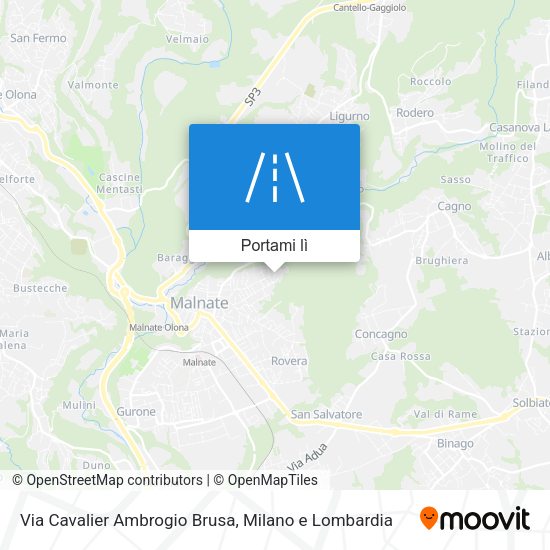 Mappa Via Cavalier Ambrogio Brusa