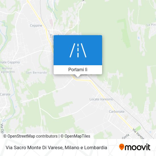 Mappa Via Sacro Monte Di Varese