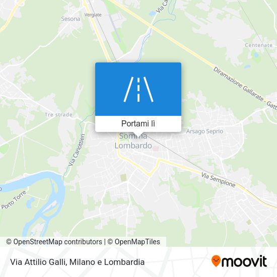 Mappa Via Attilio Galli