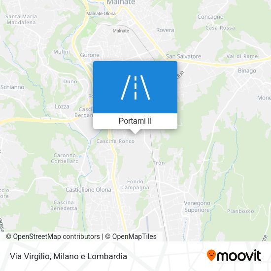 Mappa Via Virgilio