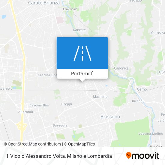 Mappa 1 Vicolo Alessandro Volta