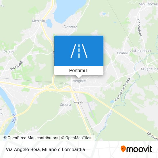 Mappa Via Angelo Beia