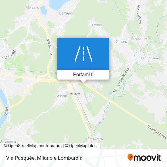 Mappa Via Pasquée