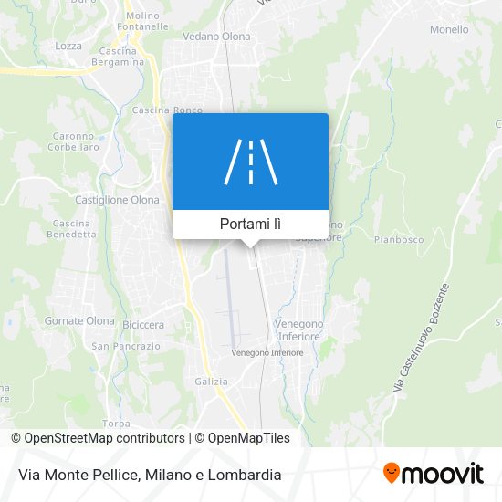 Mappa Via Monte Pellice