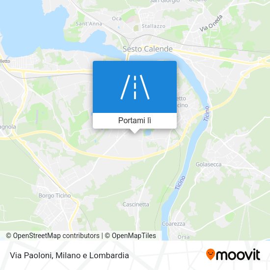 Mappa Via Paoloni