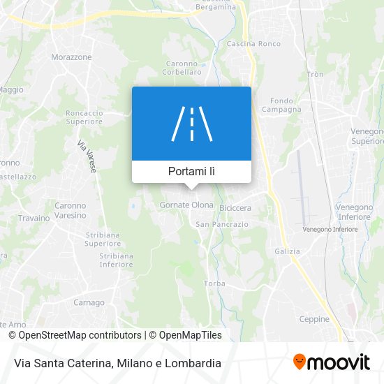 Mappa Via Santa Caterina