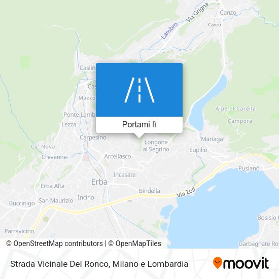 Mappa Strada Vicinale Del Ronco