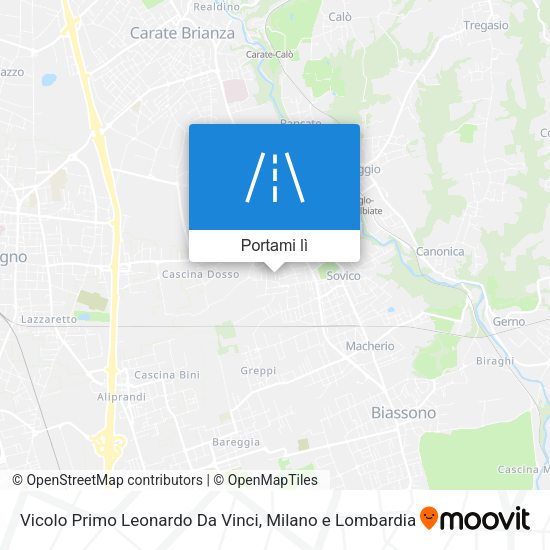 Mappa Vicolo Primo Leonardo Da Vinci