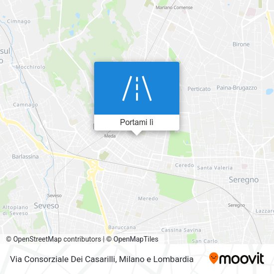 Mappa Via Consorziale Dei Casarilli