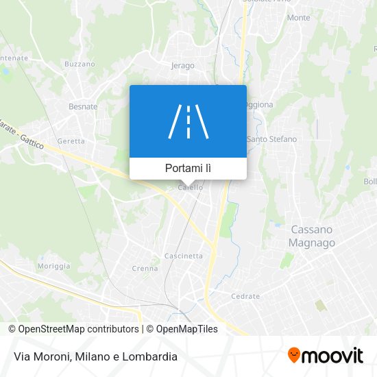 Mappa Via Moroni
