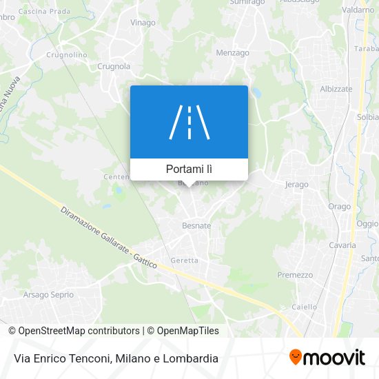 Mappa Via Enrico Tenconi