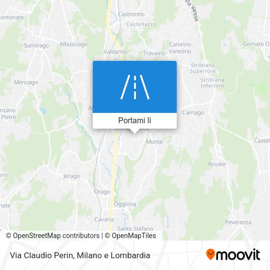 Mappa Via Claudio Perin