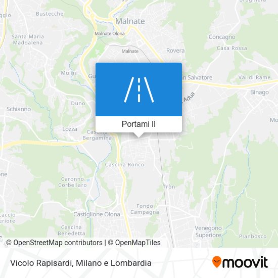 Mappa Vicolo Rapisardi